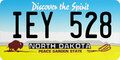 ND license plate IEY528