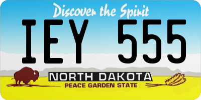 ND license plate IEY555