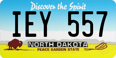 ND license plate IEY557