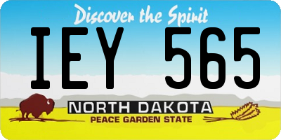 ND license plate IEY565