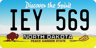 ND license plate IEY569