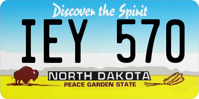 ND license plate IEY570