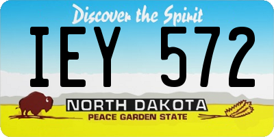 ND license plate IEY572