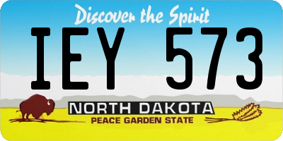 ND license plate IEY573