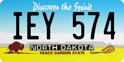ND license plate IEY574