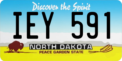 ND license plate IEY591