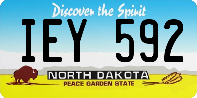 ND license plate IEY592