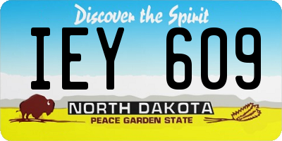 ND license plate IEY609