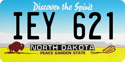 ND license plate IEY621