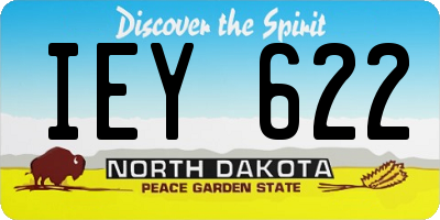 ND license plate IEY622