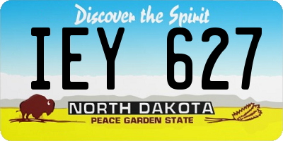 ND license plate IEY627