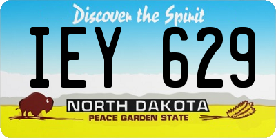 ND license plate IEY629