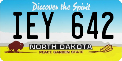 ND license plate IEY642