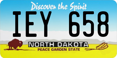 ND license plate IEY658