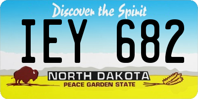 ND license plate IEY682