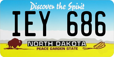 ND license plate IEY686