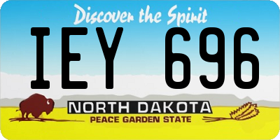 ND license plate IEY696