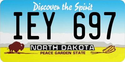 ND license plate IEY697