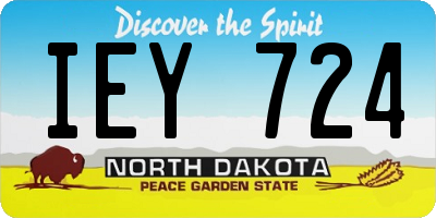 ND license plate IEY724