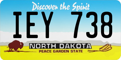 ND license plate IEY738