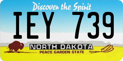 ND license plate IEY739