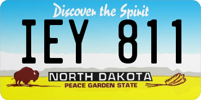 ND license plate IEY811