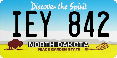 ND license plate IEY842