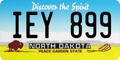 ND license plate IEY899