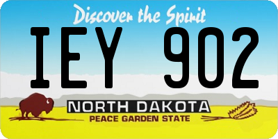 ND license plate IEY902
