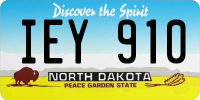 ND license plate IEY910