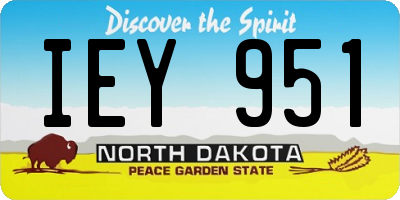 ND license plate IEY951
