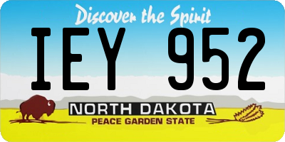 ND license plate IEY952
