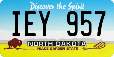 ND license plate IEY957