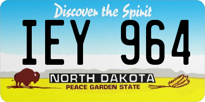 ND license plate IEY964