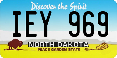 ND license plate IEY969