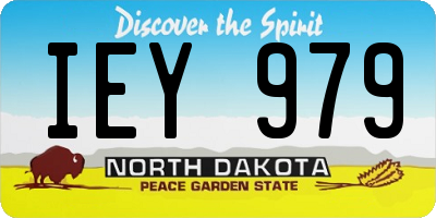 ND license plate IEY979