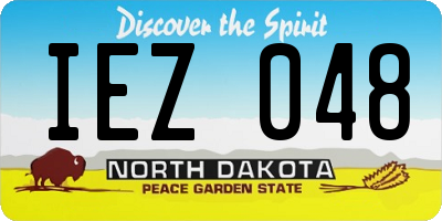 ND license plate IEZ048