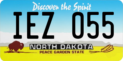 ND license plate IEZ055