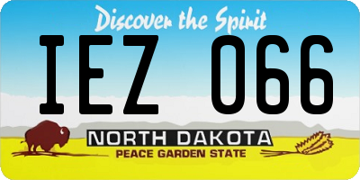 ND license plate IEZ066