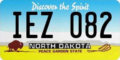 ND license plate IEZ082