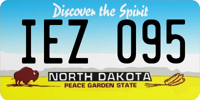 ND license plate IEZ095