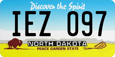ND license plate IEZ097