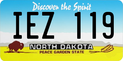 ND license plate IEZ119