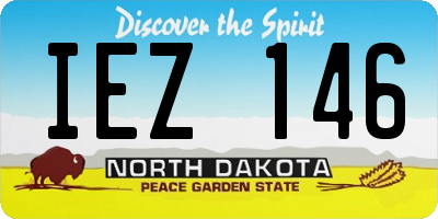 ND license plate IEZ146
