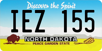ND license plate IEZ155