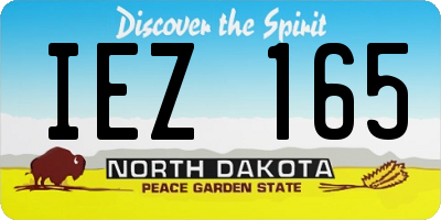 ND license plate IEZ165