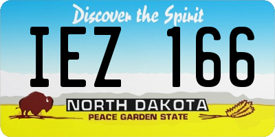 ND license plate IEZ166