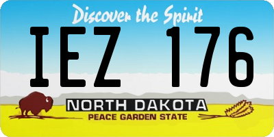 ND license plate IEZ176