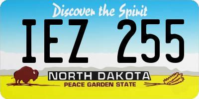 ND license plate IEZ255