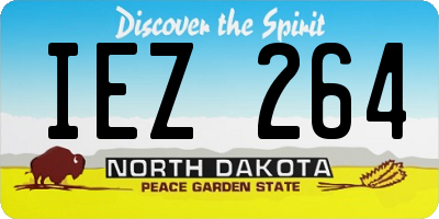 ND license plate IEZ264
